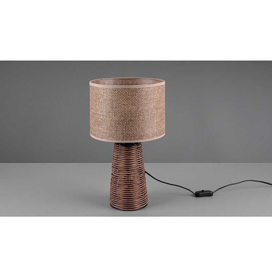 D Coration meubles moss | Lampe A Poser Maillage Brun - Straw