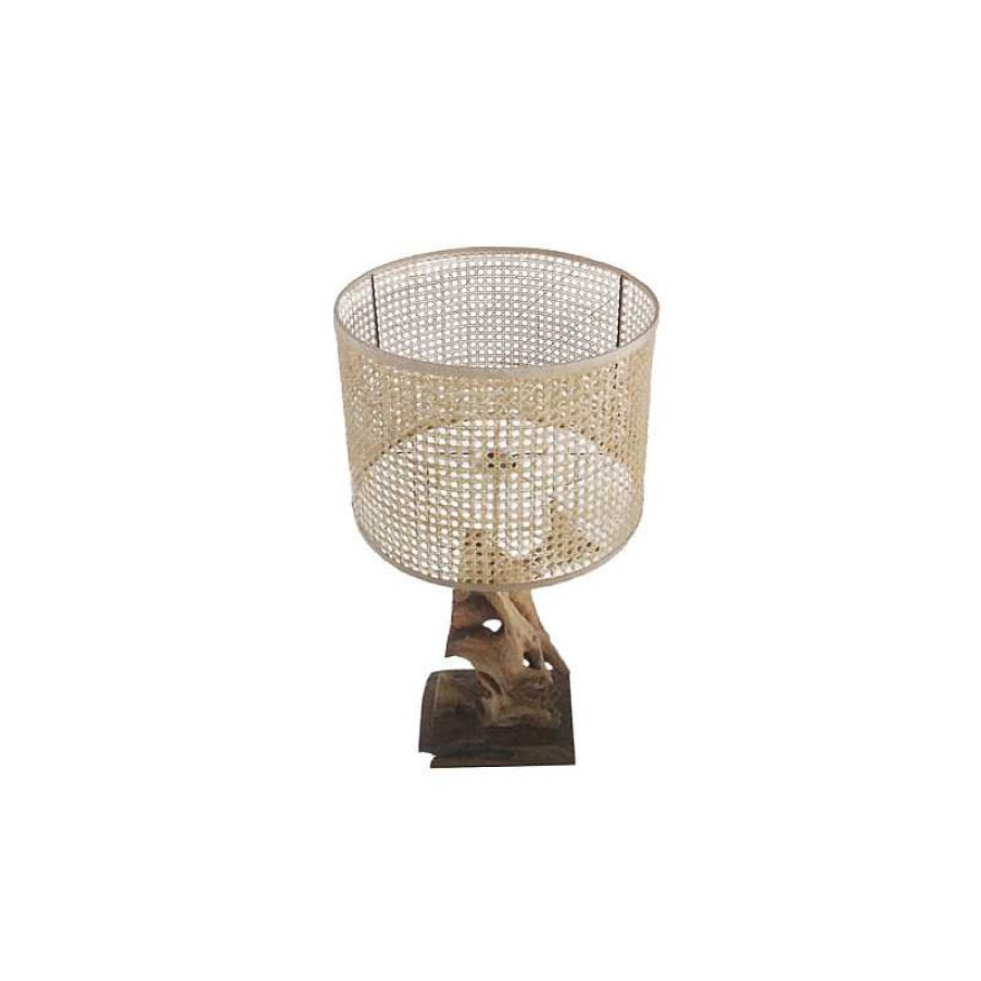 D Coration meubles moss | Lampe En Bois De Teck - Bali