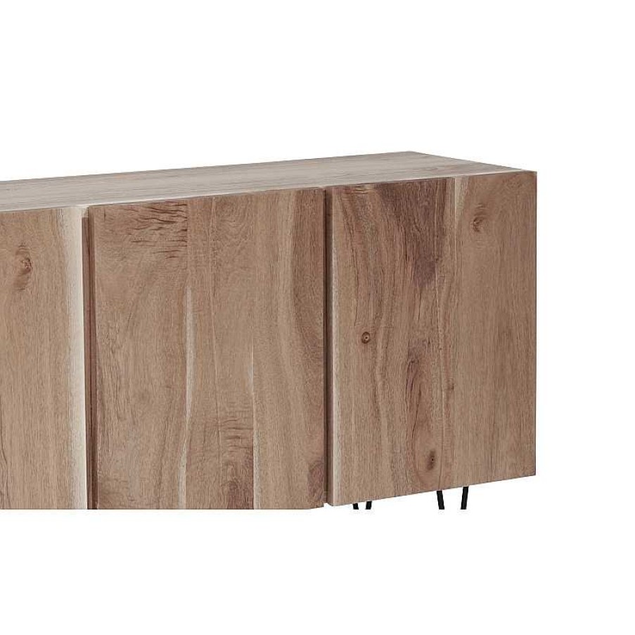 S Jour meubles moss | Bahut / Buffet En Bois Brut Naturel Irr Gulier 150 Cm - Samoa