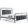 Chambre meubles moss | Lit En Fer Forg Style Industriel 160 X 200 - Atlantic Anthracite