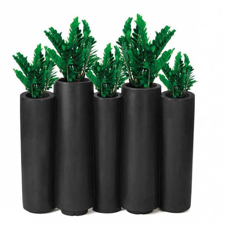 Jardin meubles moss | Cache-Pot Jardini Re En Poly Thyl Ne - Bamboo Noir