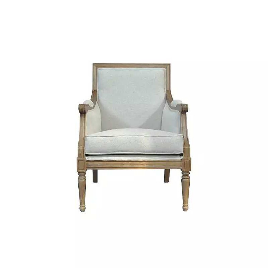 Salon meubles moss | Fauteuil Berg Re Louis Xvi En Bois - Flandre Beige