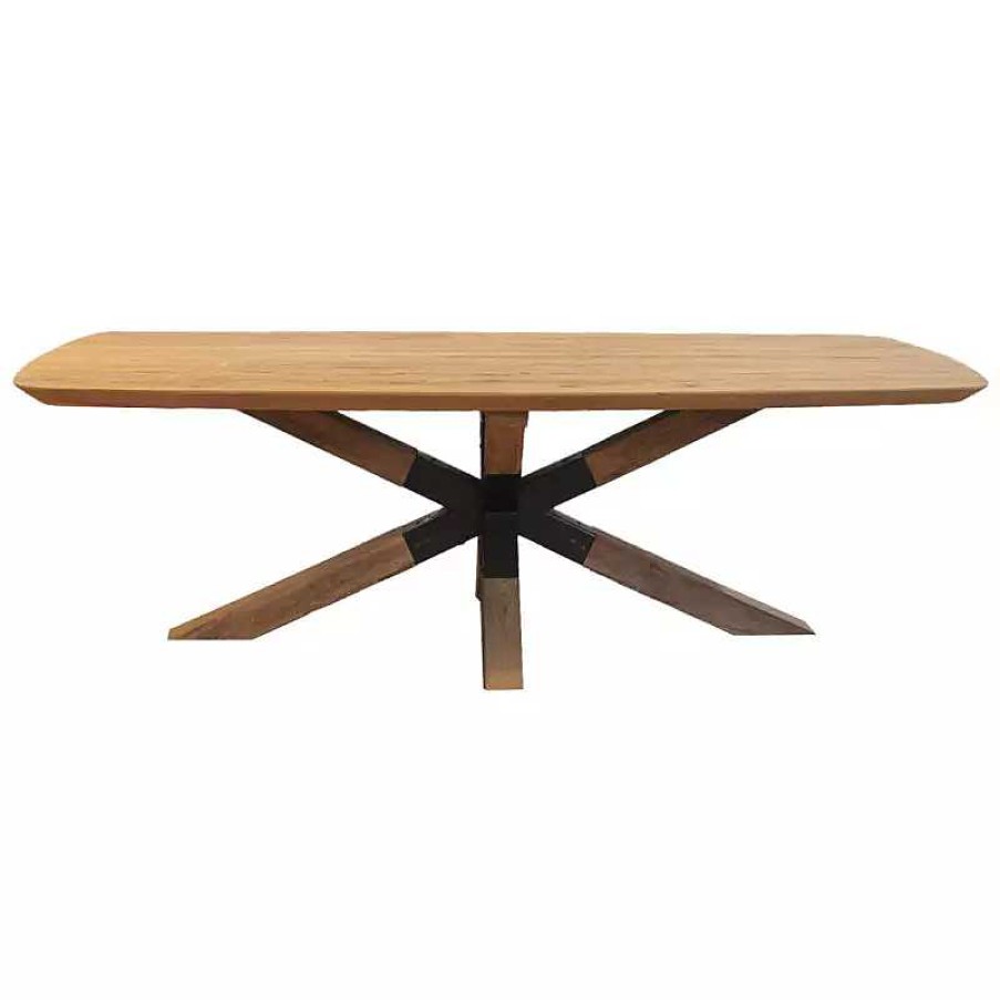 S Jour meubles moss | Table De Salle Manger En Bois De Teck Recycl - Loreta 250X110 Bois Clair 1