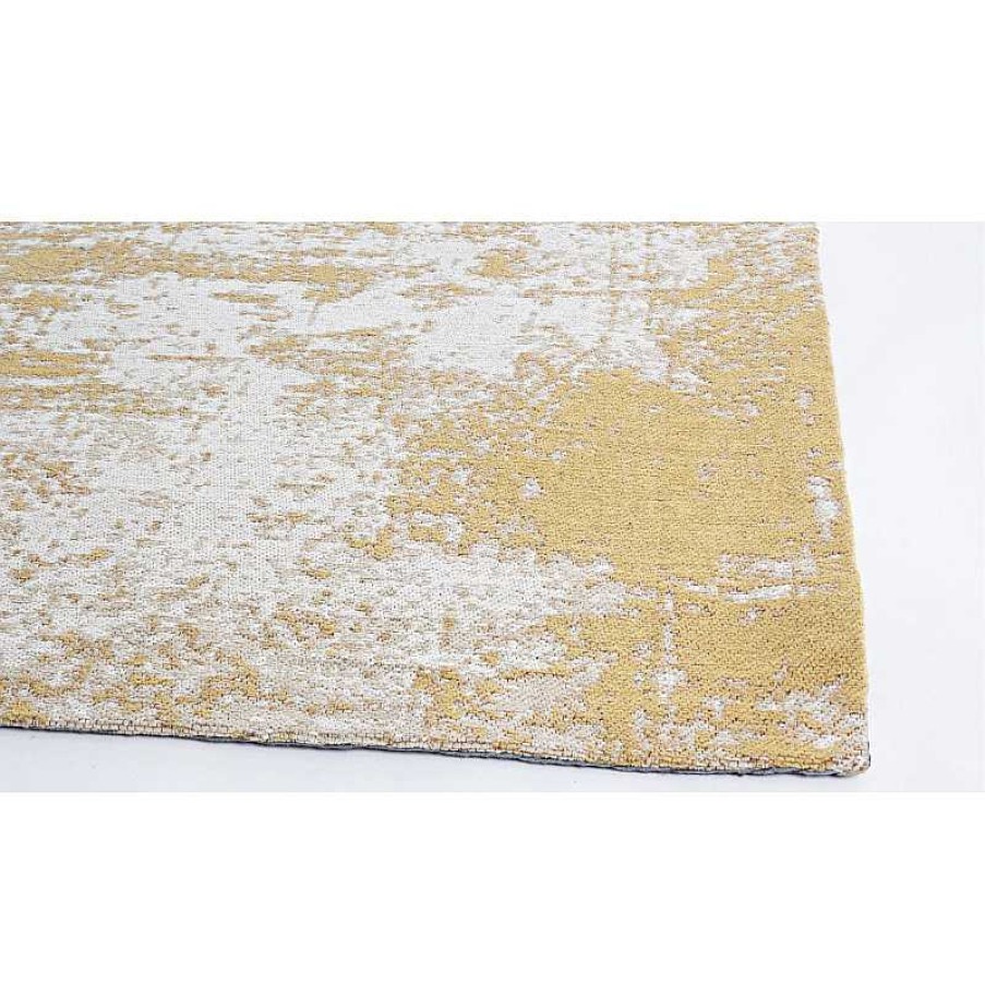 Salon meubles moss | Valence - Tapis En Coton 140 X 200 Cm Moutarde Jaune