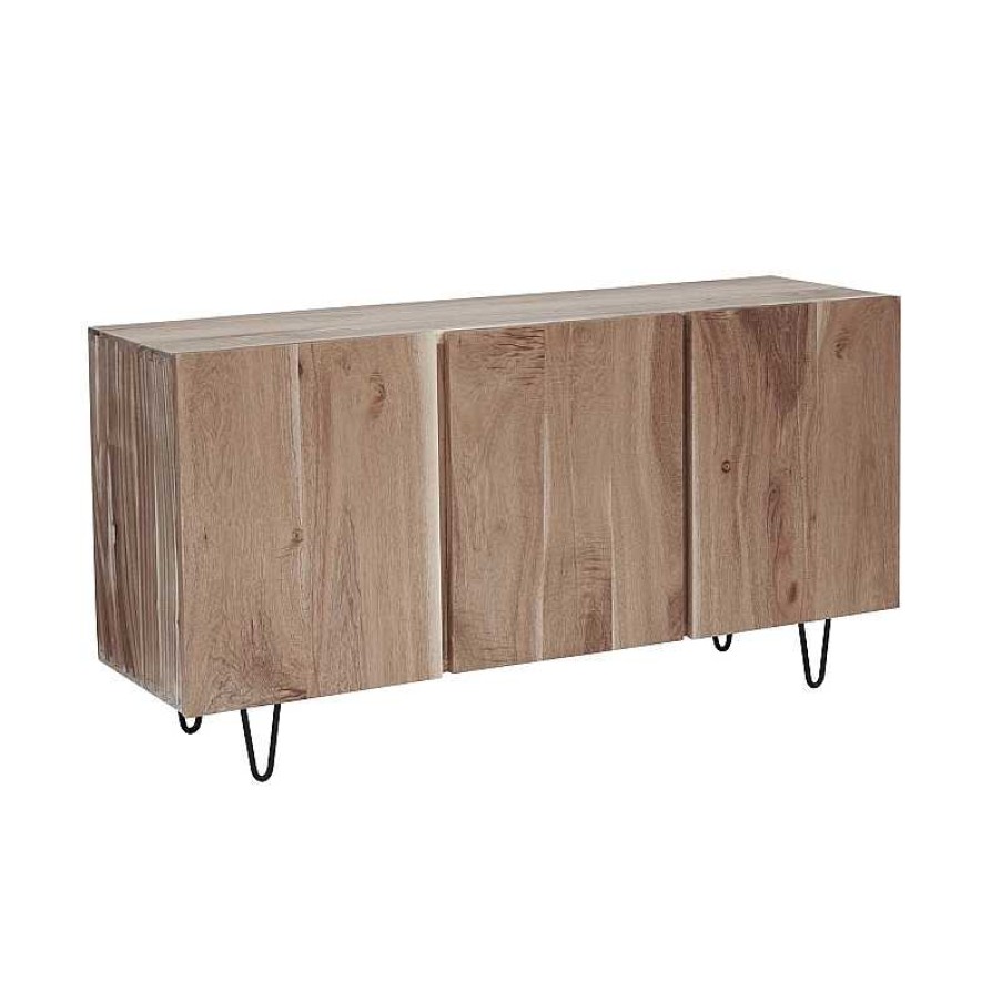 S Jour meubles moss | Bahut / Buffet En Bois Brut Naturel Irr Gulier 150 Cm - Samoa