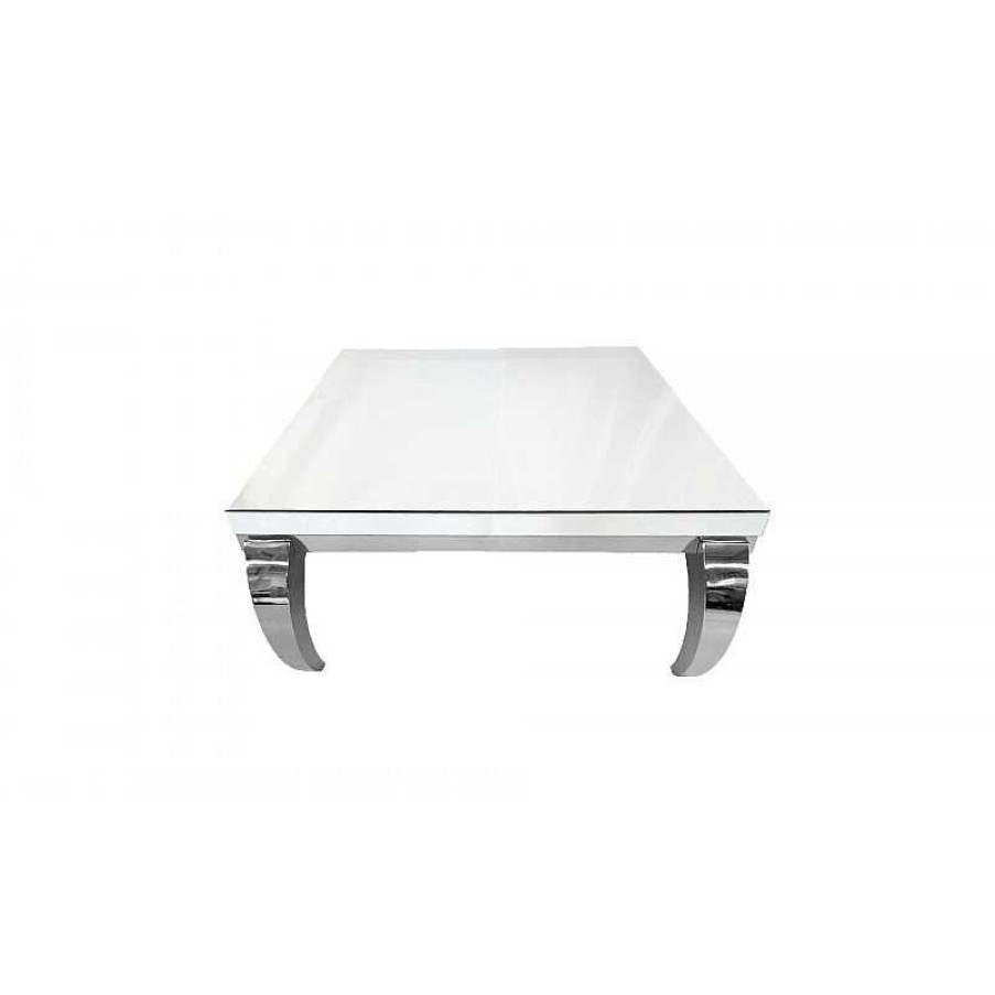 Salon meubles moss | Table Basse Miroir Carr E - Raven 110X110 Argent