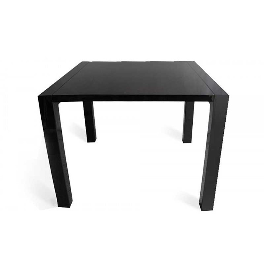 S Jour meubles moss | Table Manger Haute Extensible Moderne Et Laqu E - Kalis 140/200X140 Noir